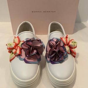 NIB Sophia Webster white Lilico Sneakers Sz 40.5